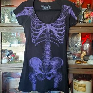 Kreepsville 666 Skeleton Tee Shirt/Dress